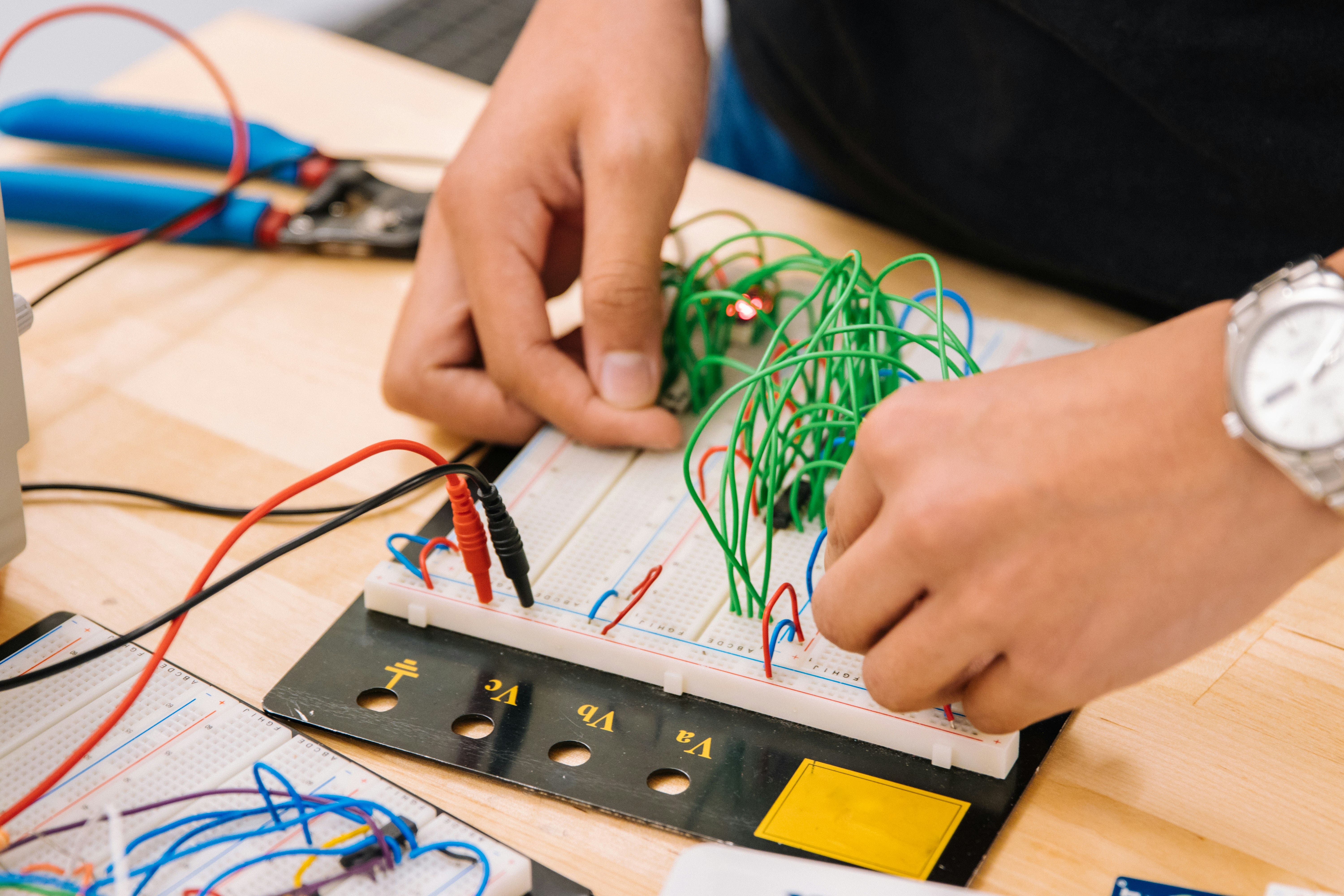 Electrician tracing a wiring fault on a circuit in Liverpool